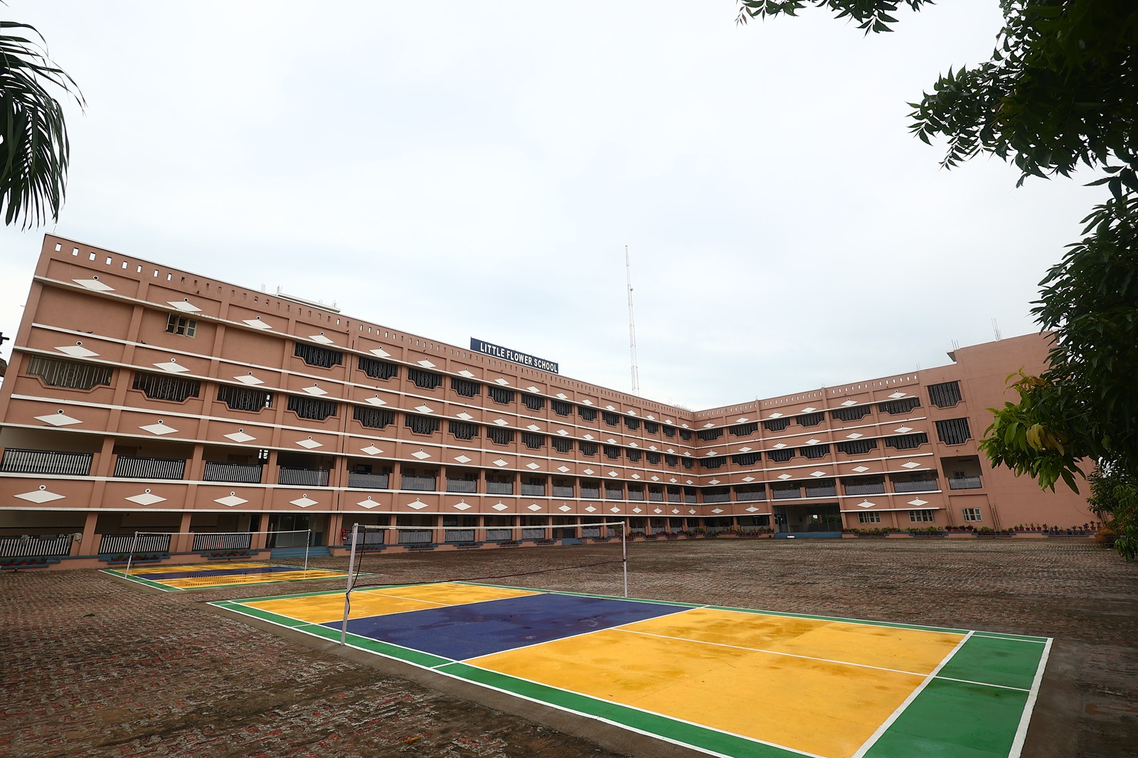 Principal with Students